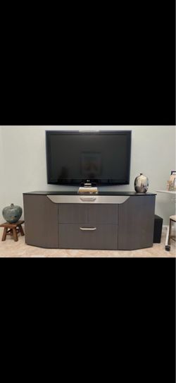 Modern Gray credenza with Drawers
