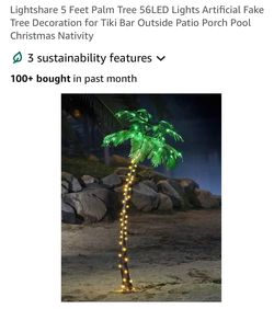 Artificial Palm tree decoration Christmas Nativity