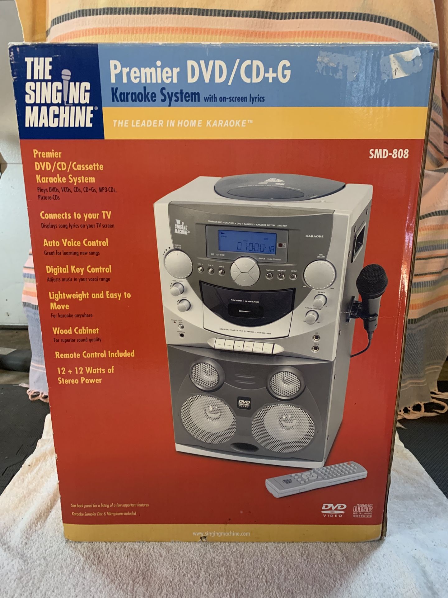 The Singing Machine Karaoke System with on screen lyrics