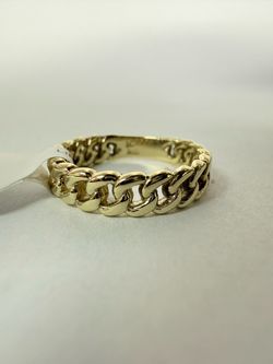 10K Gold Cuban Link Band