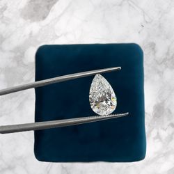 4.04 Ct Lab Grown Pear Shape Certified Diamond 