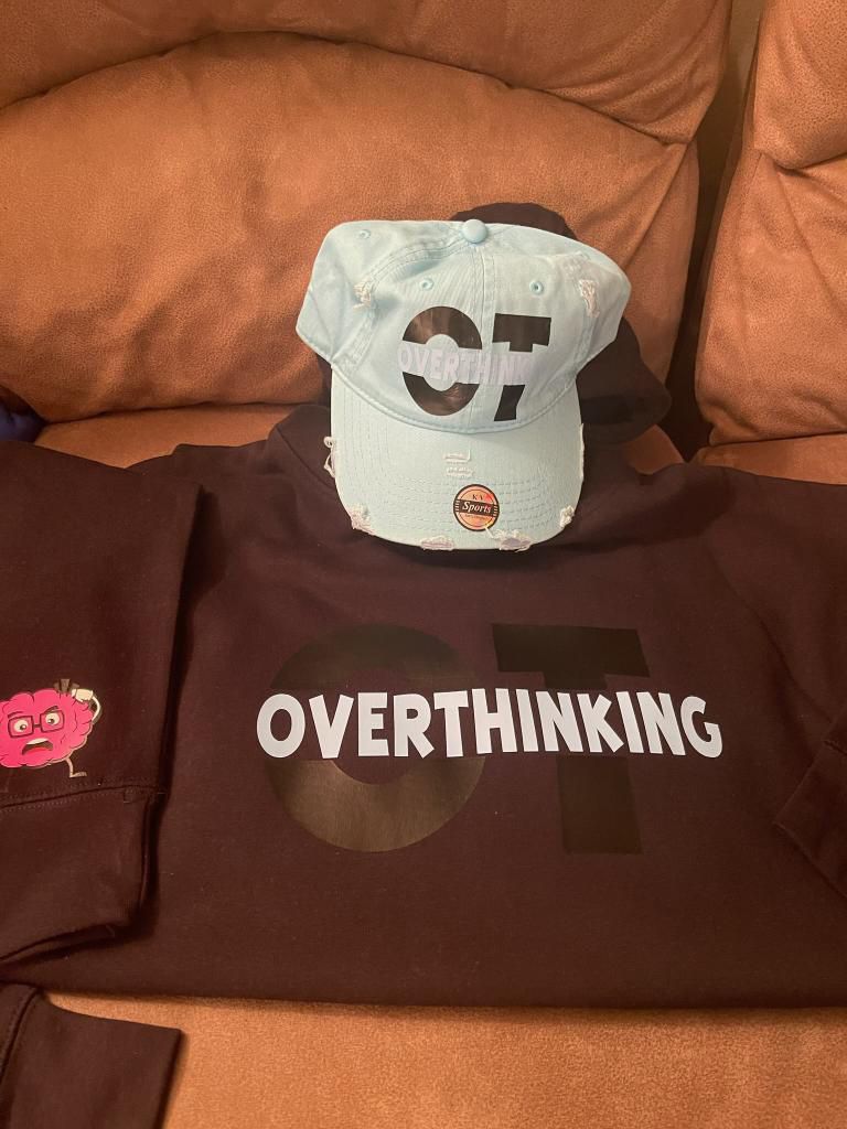 Overthinking Dad Hat With The Hoody 