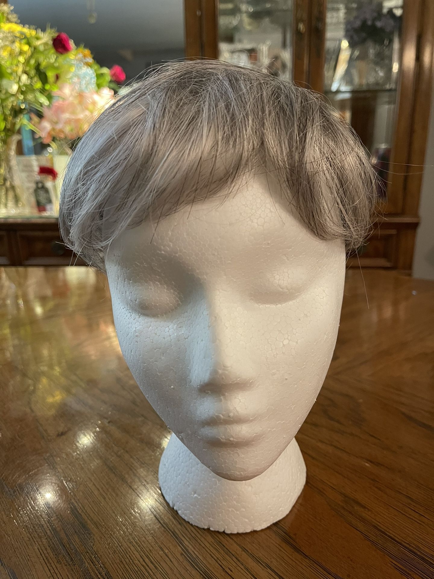 Like New Grey Women’s Wig, Hair Topper, or Hair Piece