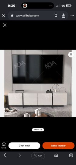 New white high gloss modern TV Stand
