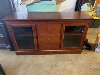 Cherry Wood TV Stand / Media Console/ Cabinet