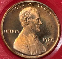 1 cent 1980 S. Coin USA