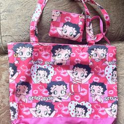 Official Betty Boop Tote Bag & Matching Pouch