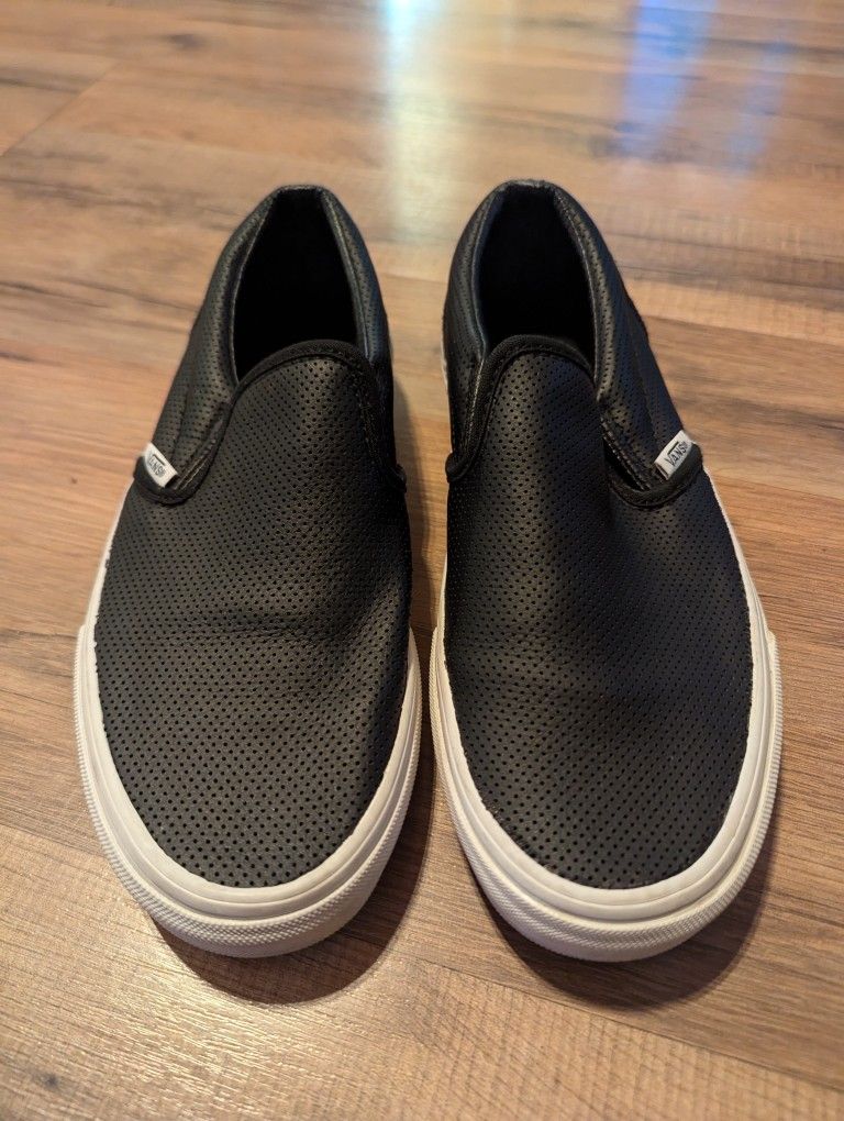 Vans Women's Size 7.5 Black Slip-On Shoes