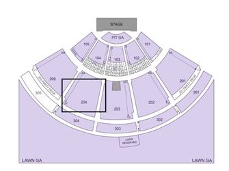 Odesza Tickets Section 204 Row XX