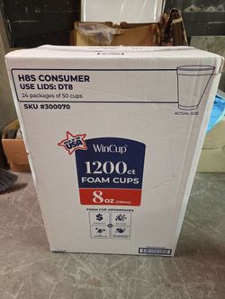 Please READ ENTIRE POST 📫1200- 8oz  Foam Cups