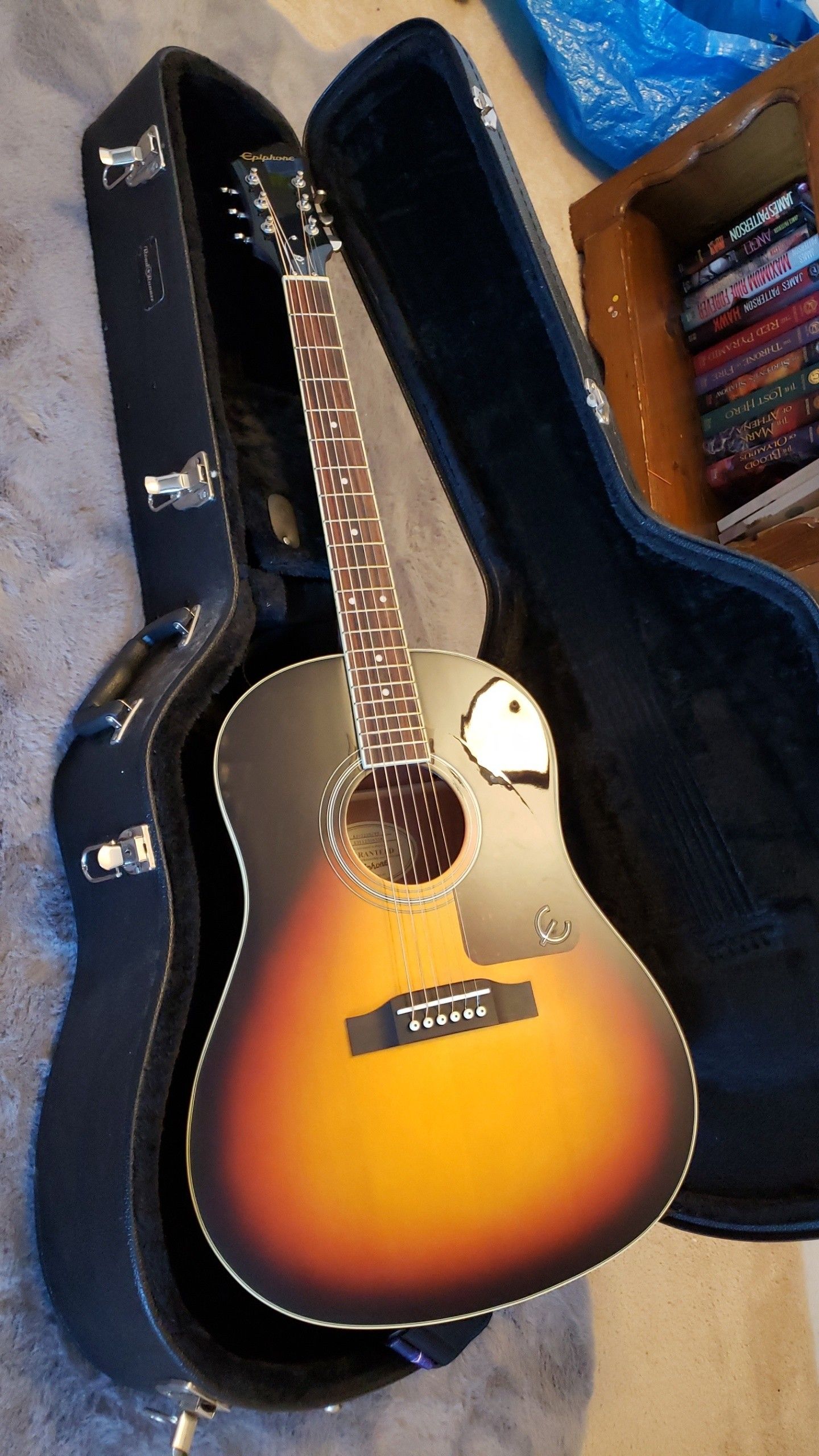 Epiphone Acoustic Guitar and Case