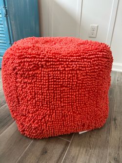 Coral Puff ottoman