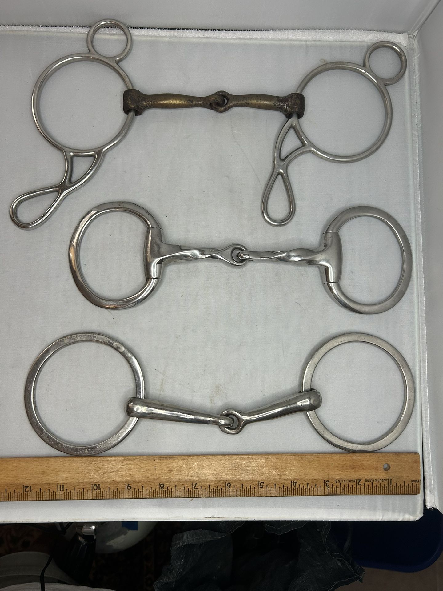 Horse Bit Lot Snaffle Bits 5”- English or Western