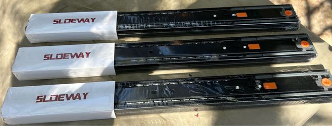 18" - 100 Lb Adjustable Self-Closing Drawer Slides