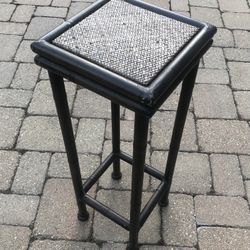 Brown Accent Side Table (24”H and 9”W)