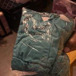 Turquoise chair covers