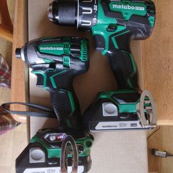 Read The Ad Metabo 18V Brushless Triple Hammer Impact Driver And Hammer Drill Kit With Battery