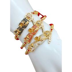 Pulseras Santa muerte hilo rojo orò laminado 18k/the grim reaper bracelet  $15 EACH