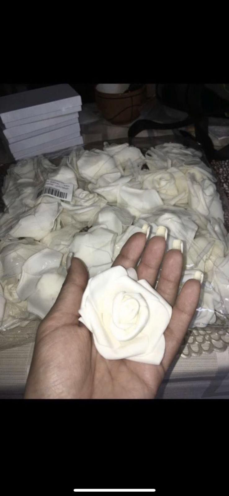 125 pcs head flowers for wedding decoration and event decoration