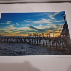 Photograph, Sunset,Redondo Beach Pier, 13"x19"