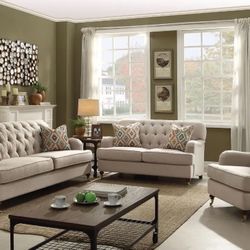 2 PCS Barcelona Collection Sofa and Loveseat Set-Matching chair is also available Now 1989.00 Free Delivery 🚚