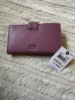 Mundi Genuine Leather Wallet Mulberry New with Tags