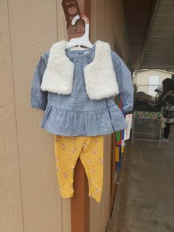 Girls 3 pieces 6 to 9 months