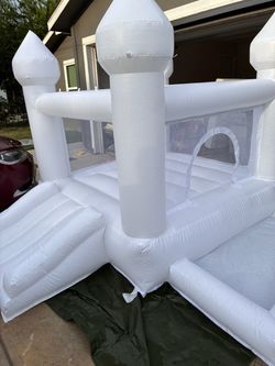 White bounce house