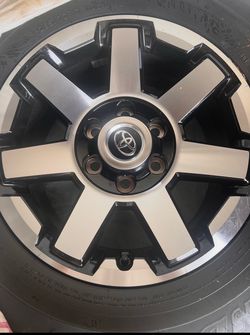 4 set of off road tires and rims from 2023 4Runner TRD