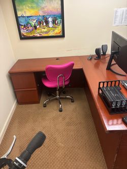Large desk and credenza
