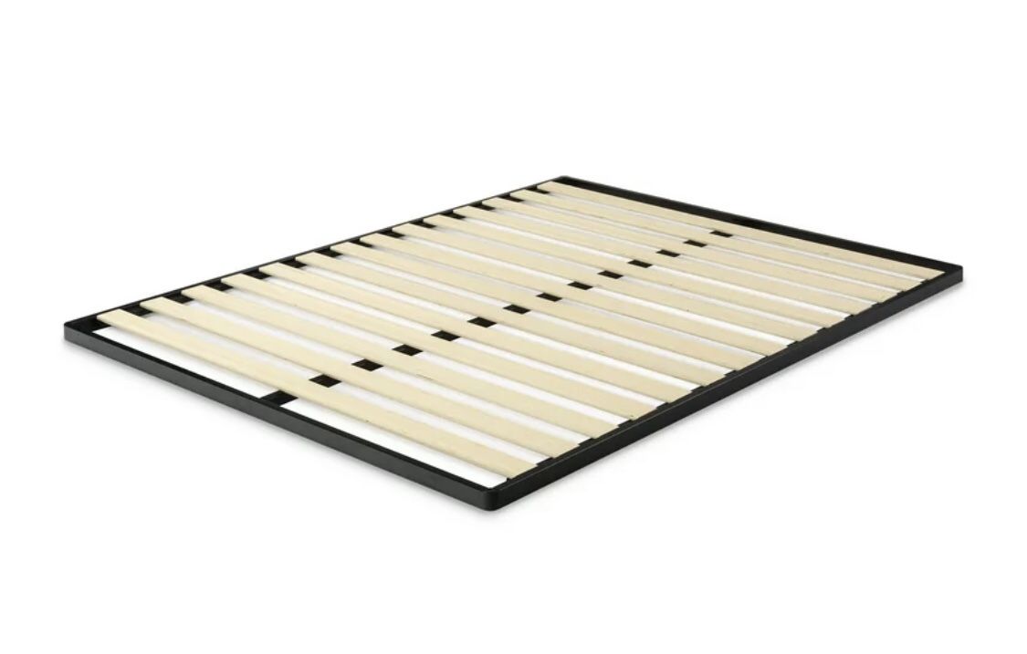 Zinus Deepak Easy Assembly Wood Slat 1.6" Bunkie Board, Full New