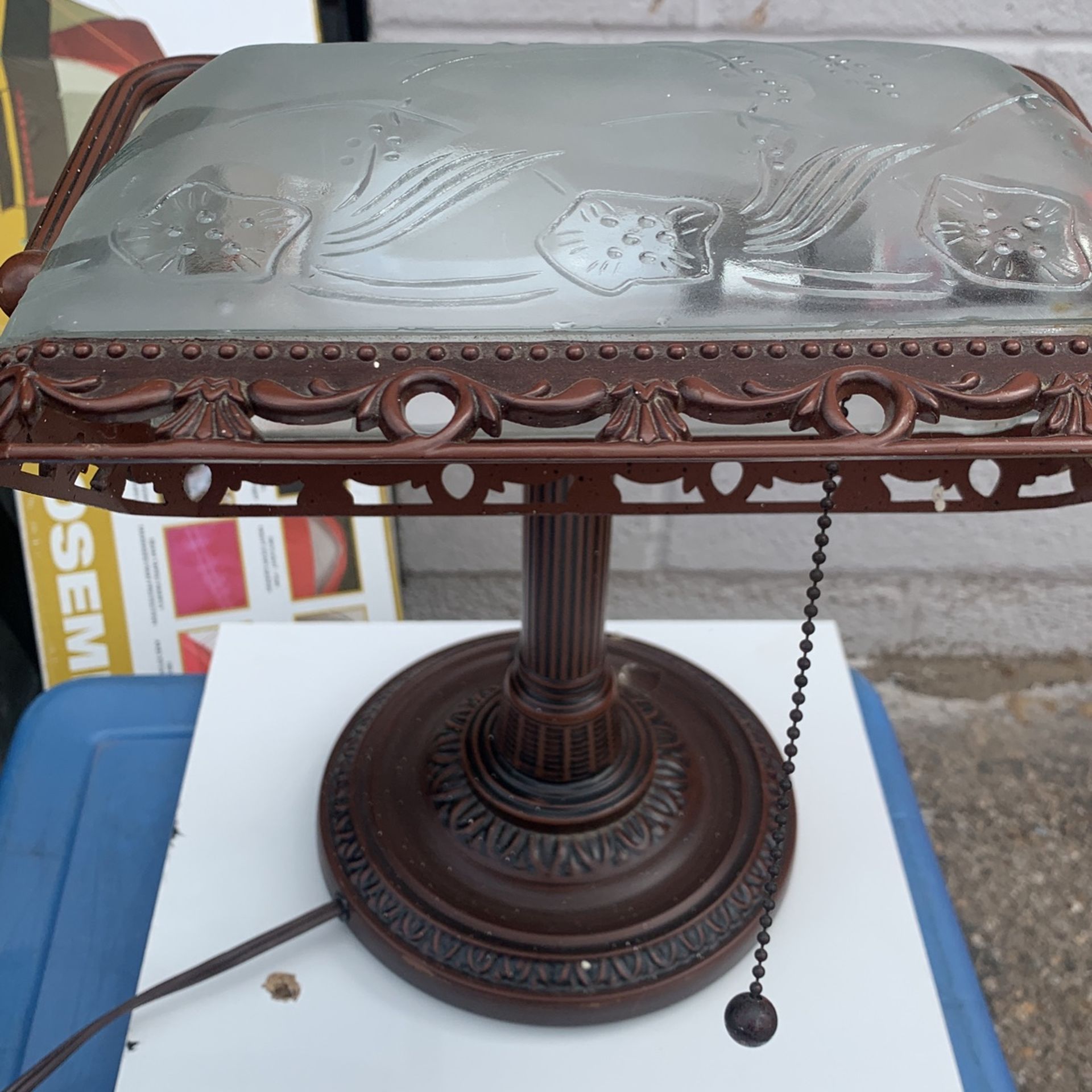 Antique Bankers Desk Lamp 