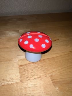 Red and white mushroom trinket