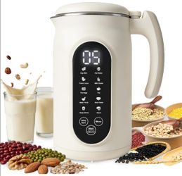 10-in-1 Nut Milk Maker Blender, 40oz Automatic Plant-Based Beverage Machine: New

Homemade Soy, Almond, Oat, Coconut Milks & Non-Dairy Drinks | Delay 