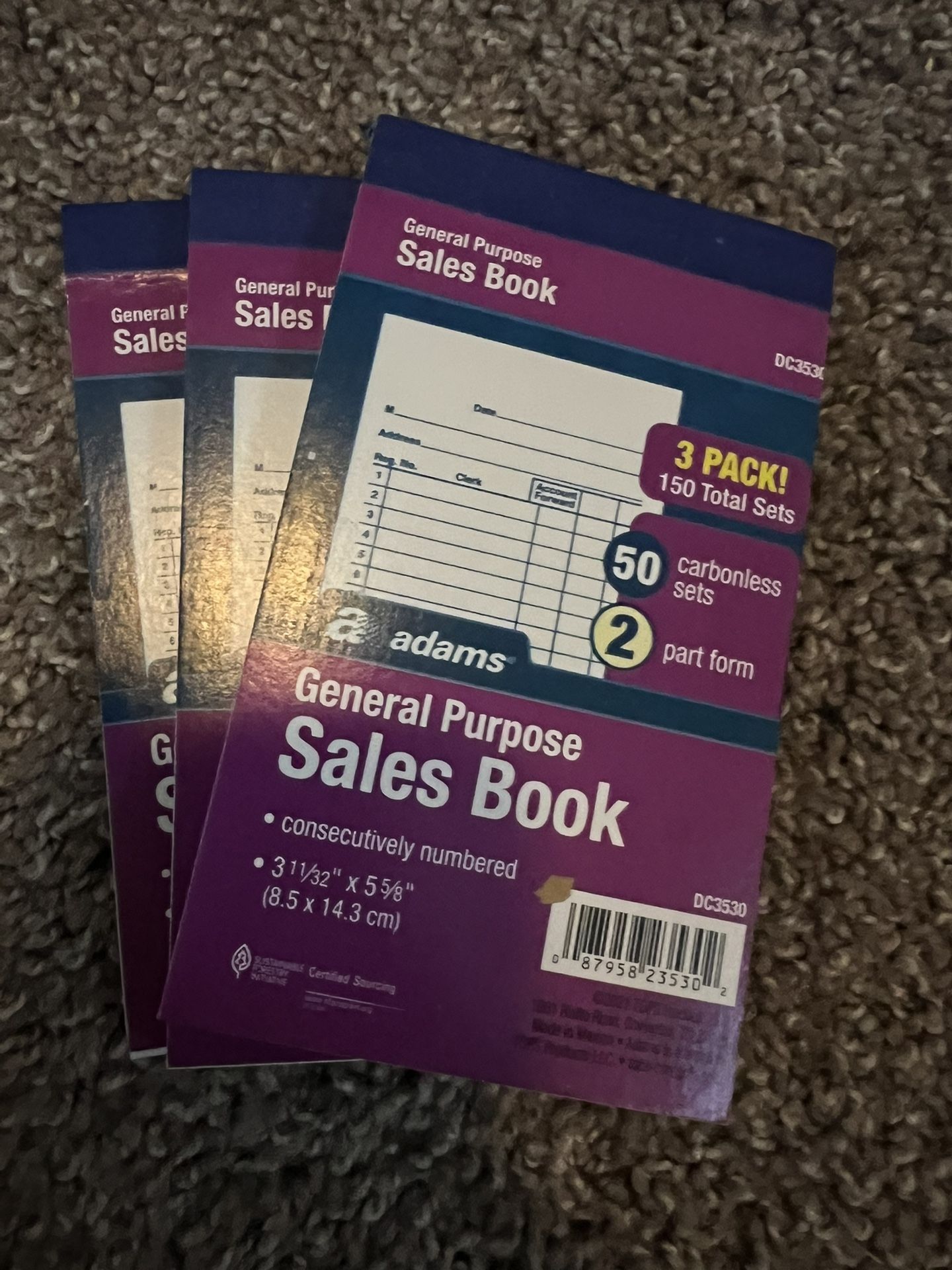 Sales books x3 NEW 