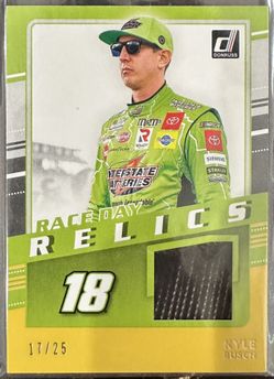 Kyle Busch 2021 Panini Race Day Relics Tire Gold RDR-KY #17/25 Card