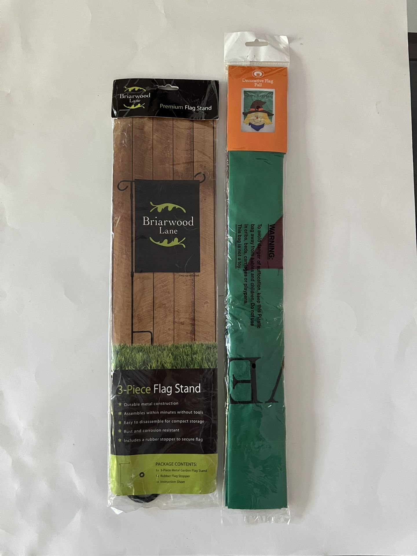 Briarwood Lane Premium Flag Stand & Decorative Flag Fall