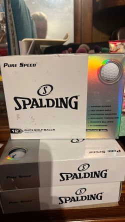 Spaulding Pure Speed 85 pack of 12 white golf balls