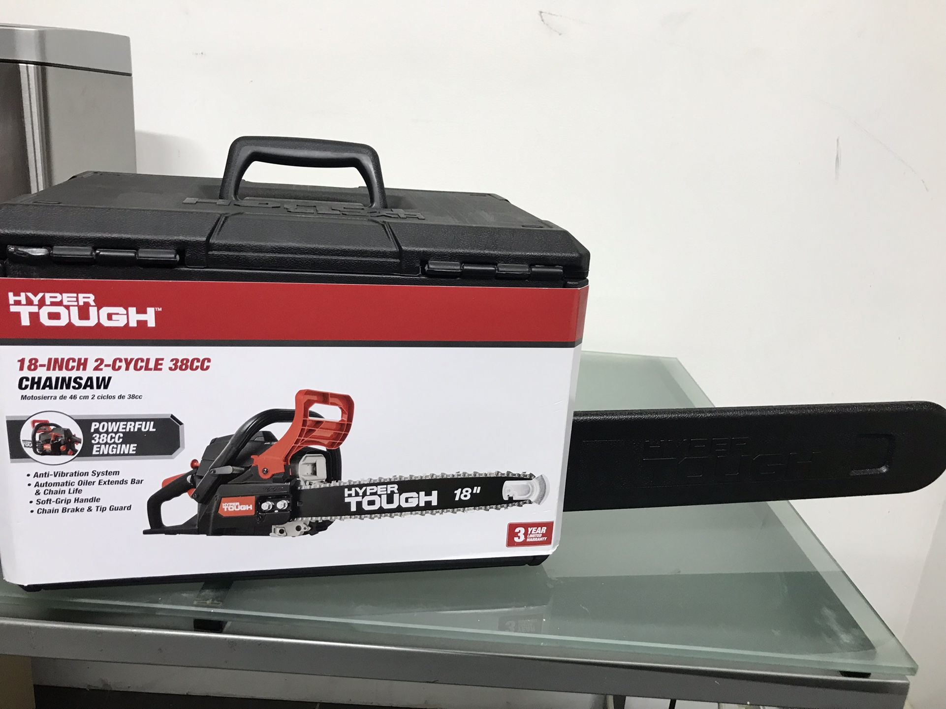 Hyper Tough 18” Chain Saw BRAND NEW