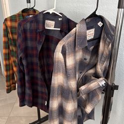 Men Long Sleeve Collar Shirts 