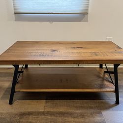 Wooden coffee table