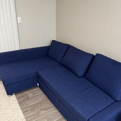 FRIHETEN Blue Sleeper sectional Sofa