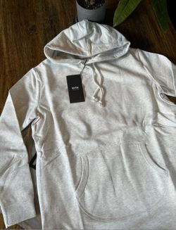 Kith Frayed Hoodie Oatmeal Large New