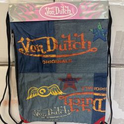 Von Dutch Denin Drawstring Bag