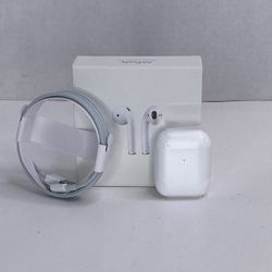 AirPods 2nd Generation with Wireless Charging Case & MFI Cable  - White