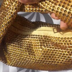 BOTTEGA VENETA Gold Studed MINI HOBO BAG