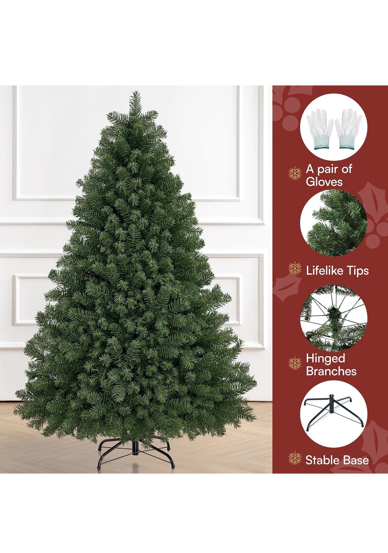 Brand New 6 Ft Christmas Tree With Led Light 
