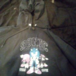 Black XL Sonic The hedgehog Hoodie XL 