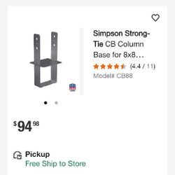 Simpson CB88  Colum Base For 8x8