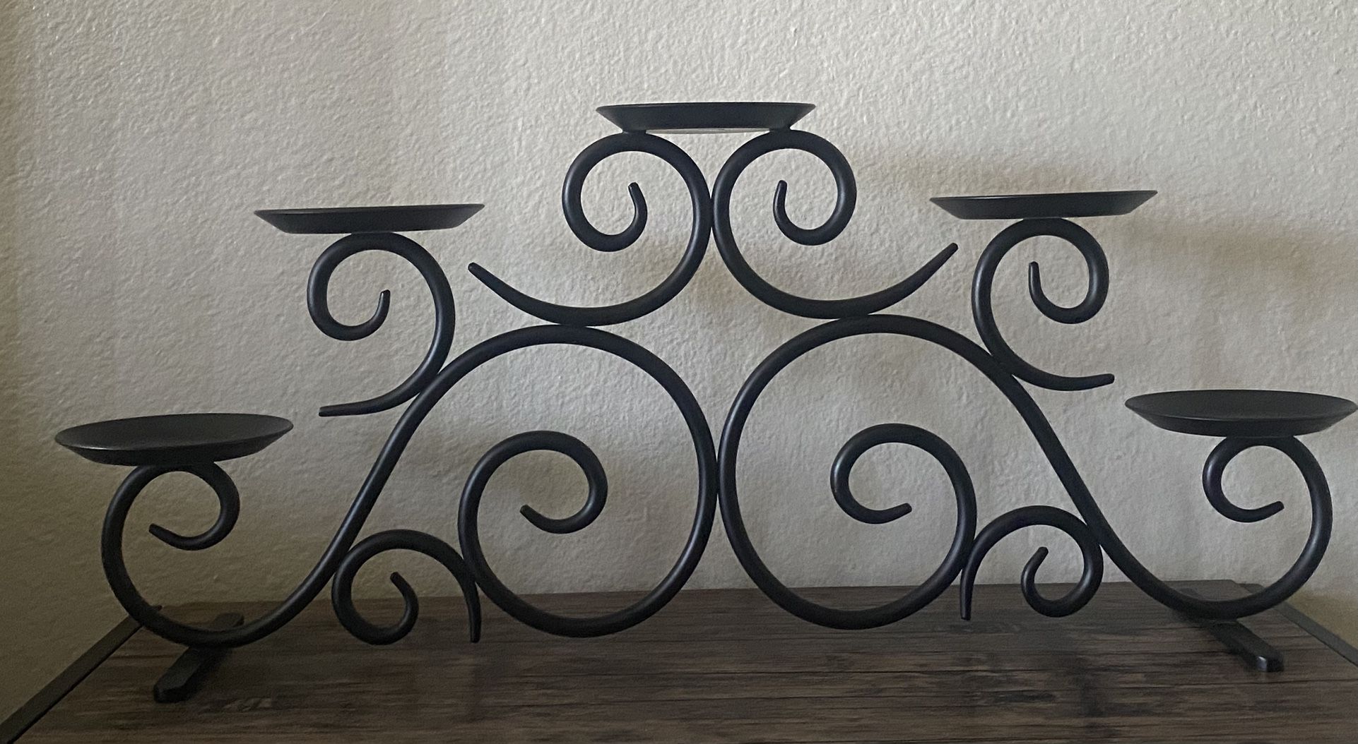 Black 5 Candle Holder